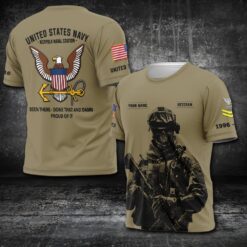 US Navy, E 5 Gold - T-Shirt
