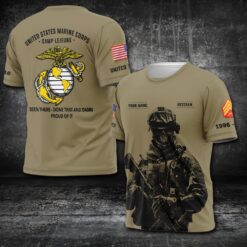US Marine Corps, Freedom Over Fear - T-Shirt