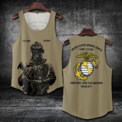 US Marine Corps, American By Birth, Veteran By Choice - Tank-Top