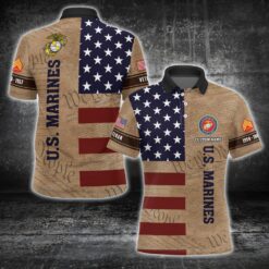 US Marine Corps, Never Retreat, Never Surrender - Polo Shirt