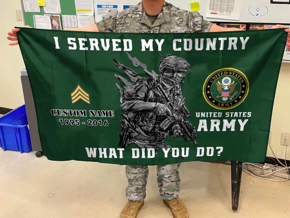 US Army, E 6 Army Specialist - Flying Flag 3×5 Feet(90×150 Cm) - Image 3
