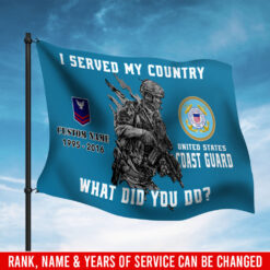 US Coast Guard - Flying Flag 3×5 Feet(90×150 Cm)