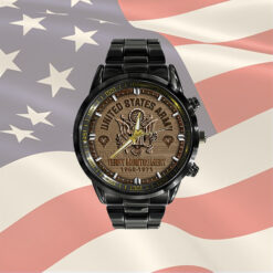 US Army - Black Stainless Steel Watch - THWCustom24091601