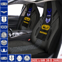 Air Force Badge, E 8 Air Force First Sergeant - Car Seat Covers