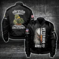 US Army, Land Of The Free, Because Of The Brave - Bomber Jacket