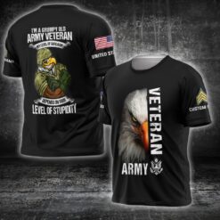 US Army, E 8 Army Master Sergeant - T-Shirt
