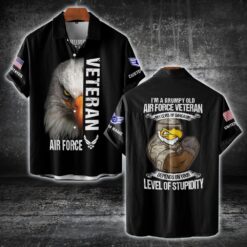 US Air Force , I Walked The Walk - Short Sleeve Button Shirt