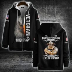 US Marine Corps, E 6 Marines Staff Sergeant - Zip Hoodie