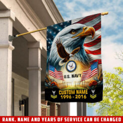 US Navy, Remember - Honor - Respect - House Flag