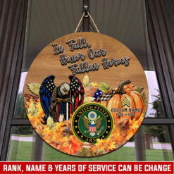 US Army, E 8 Army Master Sergeant - 2 Layers Wooden Sign 18x18in