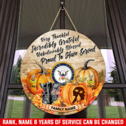 US Navy, All Gave Some, Some Gave All - Wooden Round Sign 18in