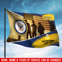 US Navy, E 3 Red - Flying Flag 3×5 Feet(90×150 Cm)