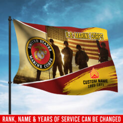 US Marine Corps, Duty, Honor, Country - Flying Flag 3×5 Feet(90×150 Cm)