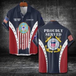 US Coast Guard, Lest We Forget - Short Sleeve Button Shirt