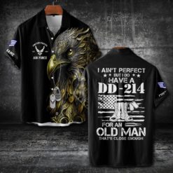 US Air Force , Once An Airman, Always An Airman - Short Sleeve Button Shirt