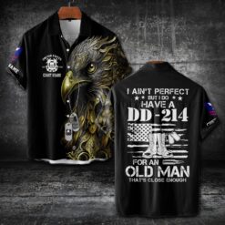 US Coast Guard, American By Birth, Veteran By Choice - Short Sleeve Button Shirt