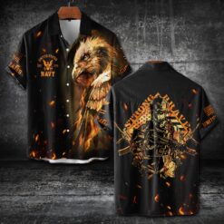 US Navy, Once A Sailor, Always A Sailor - Short Sleeve Button Shirt