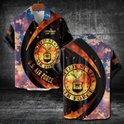 US Air Force , Always Remember, Never Forget - Short Sleeve Button Shirt