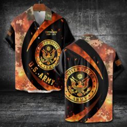 US Army, Honor, Duty, Service - Short Sleeve Button Shirt