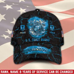 US Coast Guard, Land Of The Free, Because Of The Brave - Classic Cap