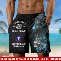 US Coast Guard, American By Birth, Veteran By Choice - Men's Shorts