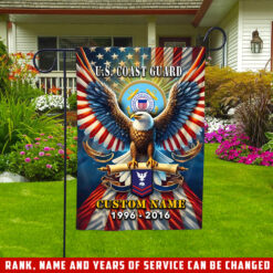 US Coast Guard, Served With Pride - Garden Flag