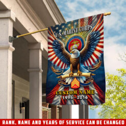 US Marines, E 8 Marines First Sergeant - House Flag