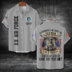 US Air Force, Honor The Fallen - Short Sleeve Button Shirt