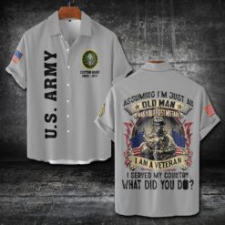 US Army, Freedom Isn't Free - Short Sleeve Button Shirt