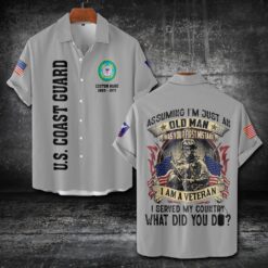 US Coast Guard, I Walked The Walk - Short Sleeve Button Shirt