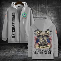 US Coast Guard, Born Ready - Zip Hoodie