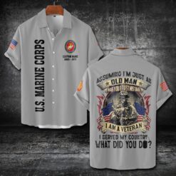 US Marine Corps, All Gave Some, Some Gave All - Short Sleeve Button Shirt