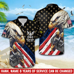US Navy, E 6 Red - Hawaii Shirt