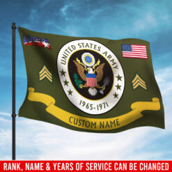 US Army, E 4 Army Corporal - Flying Flag 3×5 Feet(90×150 Cm)