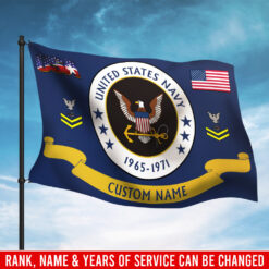 US Navy, E 9 Gold - Flying Flag 3×5 Feet(90×150 Cm)