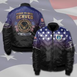 US Air Force , Land Of The Free, Because Of The Brave - Bomber Jacket