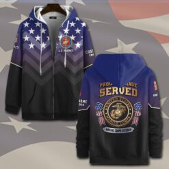 US Marine Corps, O 3 Marines Captain - Zip Hoodie