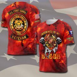 US Coast Guard, Proud Veteran - T-Shirt