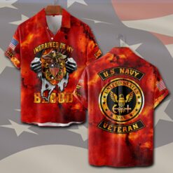 US Navy, Defender of Freedom - Short Sleeve Button Shirt
