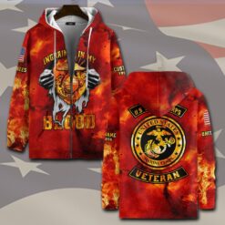 US Marine Corps, E 5 Marines Sergeant - Zip Hoodie