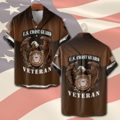 US Coast Guard, Born Ready - Short Sleeve Button Shirt