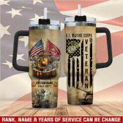 US Marine Corps, Lest We Forget - Stainless Steel Tumbler 40oz