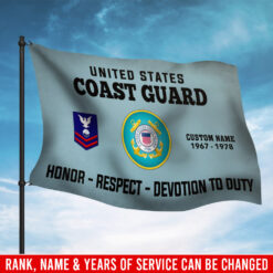 US Coast Guard, E 6 Red - Flying Flag 3×5 Feet(90×150 Cm)