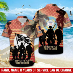 US Coast Guard, E 3 Red - Hawaii Shirt