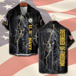 US Navy, The Sea is Ours - Short Sleeve Button Shirt