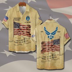 US Air Force , No One Gets Left Behind - Short Sleeve Button Shirt