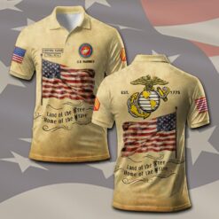 US Marine Corps, Remember - Honor - Respect - Polo Shirt