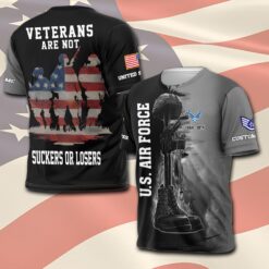 US Air Force , American By Birth, Veteran By Choice - T-Shirt