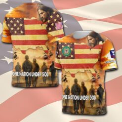 US Coast Guard, American By Birth, Veteran By Choice - T-Shirt