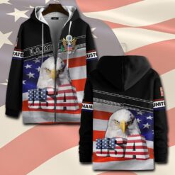 US Army, O 2 Army First Lieutenant - Zip Hoodie